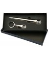 Set with keyring and letter opener in etui