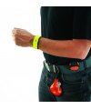 Strap with 4 red LED including a flash mode with hook-and-loop fastening. Strap with 4 red LED including a flash mode with hook-and-loop fastening.