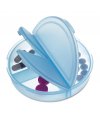 Pill box, translucent plastic