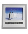 Photo frame with multifunctional clock