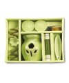 Aroma set with holder, cones, joss sticks, two tea-warmers and bottle of oil Aroma set with holder, cones, joss sticks, two tea-warmers and bottle of oil