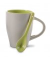 Coffee mug 0,26 l with spoon holder