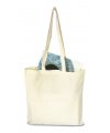 Shopping bag with long handles