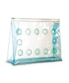 Transparent cosmetic pouch