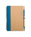 Recycled paper notebook  pen