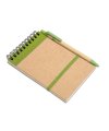 Recycled paper notebook  pen