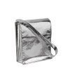 Metallic document bag with flap