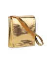 Metallic document bag with flap