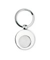 Metal keyring with metal token Metal keyring with metal token