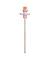 Wooden pencil with puppet head Wooden pencil with puppet head