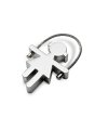 Girl metal keyring