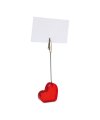 Heart shaped desk clip