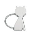 Metal key ring in cat shape