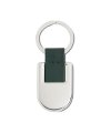 Metal keyring with PU strap Metal keyring with PU strap