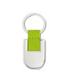 Metal keyring with PU strap Metal keyring with PU strap