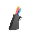 Colourful knife set w/ scissor