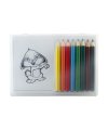 Wooden pencil colouring set