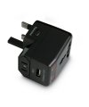 Travel adapter with USB plug