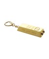 Gold ingot solar torch keyring