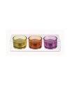 Set of 3 glass candle holder Set of 3 glass candle holder