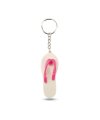 Bicolour slipper shape keyring