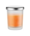Candle w translucent recipient Candle w translucent recipient