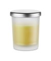 Candle w translucent recipient Candle w translucent recipient