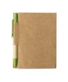 Memo note w mini recycled pen