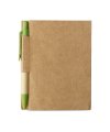 Memo note w mini recycled pen