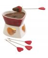 Fondue set "Sweet Heart" with w…