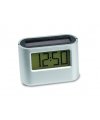 solar clock "Wake up", silver solar clock "Wake up", silver