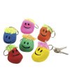 Key ring "Funny Faces", 6 colou…