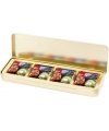Tin with label Set of 12 pcs chocolates Tin with label Set of 12 pcs chocolates