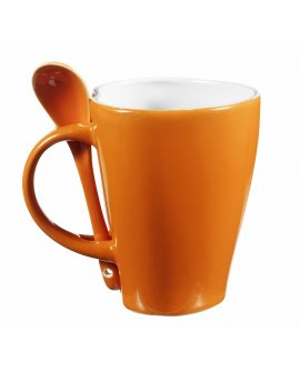 Coffee mug "heart" 0,26 l with spoon holder