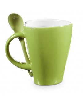 Coffee mug "heart" 0,26 l with spoon holder