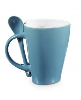 Coffee mug "heart" 0,26 l with spoon holder