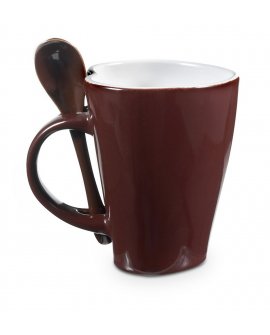 Coffee mug "heart" 0,26 l with spoon holder Coffee mug "heart" 0,26 l with spoon holder