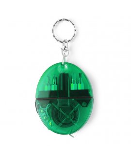 Keyring, mini tool set with measuring tape 2 m, mini torch Keyring, mini tool set with measuring tape 2 m, mini torch