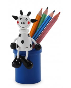 Pencil holder "animal" with colour pencils, 4 pcs Pencil holder "animal" with colour pencils, 4 pcs