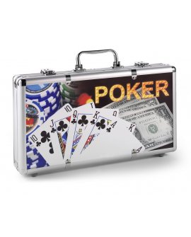 Poker set in aluminium case Poker set in aluminium case