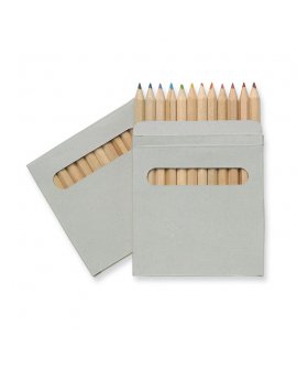 12 coloured pencils set