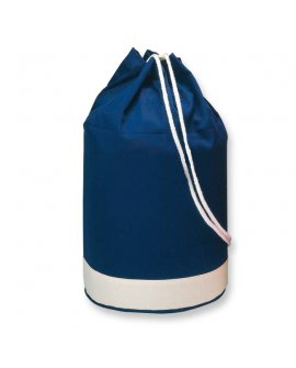 Navy cotton duffle bag bicolour Navy cotton duffle bag bicolour