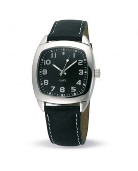 Tony watch with leather band
