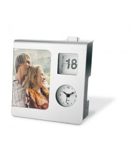 Photo frame 9x13cm w/ clock Photo frame 9x13cm w/ clock