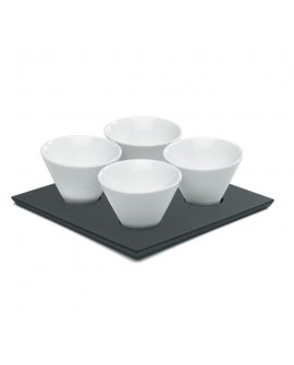 4 pcs bowls set w/ tray