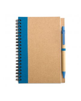 Recycled paper notebook  pen