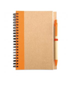 Recycled paper notebook  pen