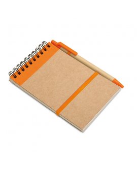 Recycled paper notebook  pen