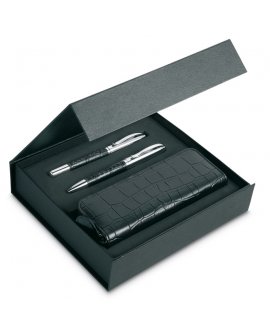 Pen set and pouch in PU case