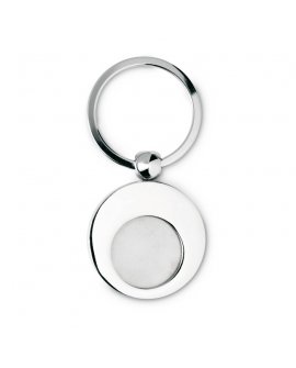 Metal keyring with metal token Metal keyring with metal token